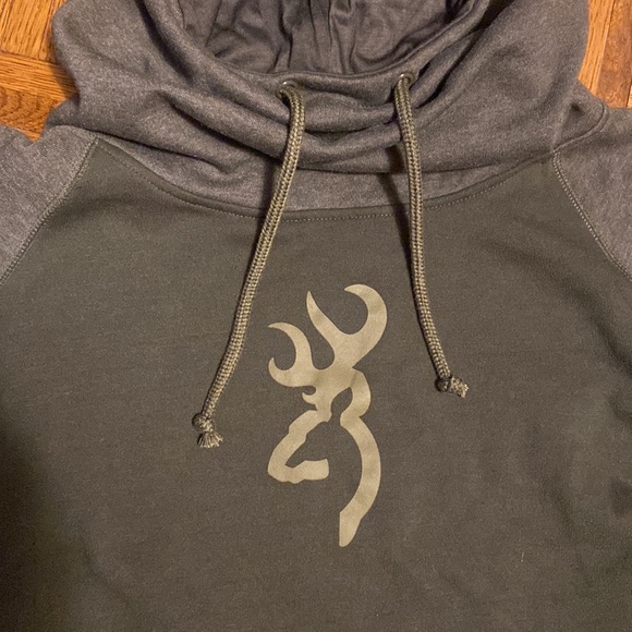 Men’s Browning Dark Green Hoodie - Picture 2 of 3